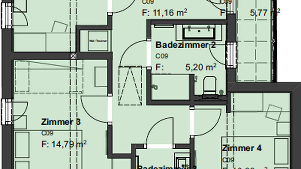 Obergeschoße CHALET 9 Obergeschoße CHALET 9